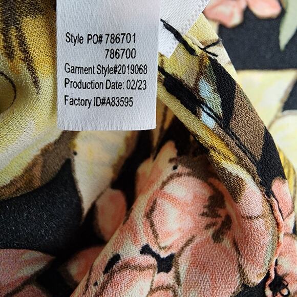 Maurices Cardigan Kimono Women One Size Sunflower Floral Chiffon Open Front Drap - Picture 12 of 12